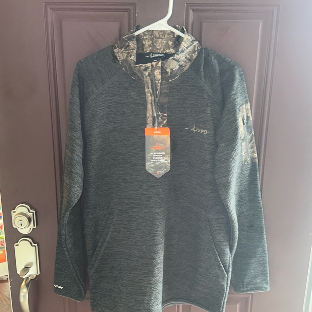 Pullover shirt coat men’s medium jacket